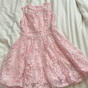 Macy's Pink Fit and Flare Sundress for Prom